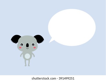 cute koala message