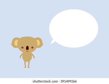 cute koala message