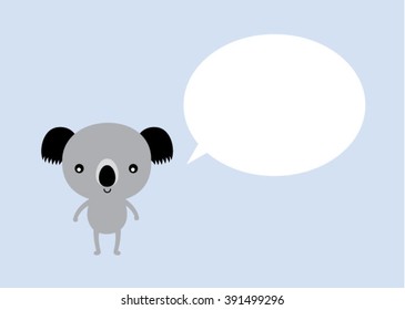 cute koala message