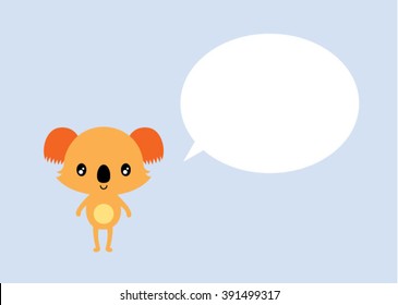 cute koala message