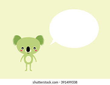 cute koala message