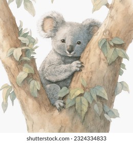 Cute koala mit Naturplatz