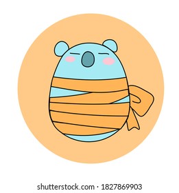 Cute koala with cute ribbon