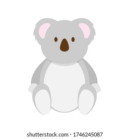 Cute koala sitting vector design