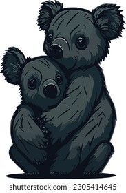 Cute koala vector art new