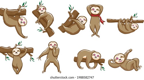 Cute koala vector illustration with white background. For baby card, birthday card. Koala vector illustration.