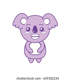 cute koala wild animal with face expression