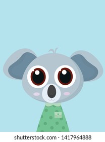 Cute koala.Childish print for nursery,kids apparel,poster,postcard.