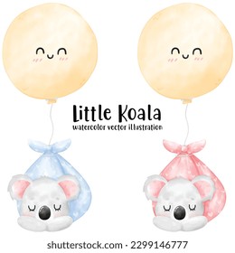 Cute Koalas, Koala vector, Koala illustration, Sleepy Koala, Baby Koala