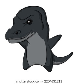 cute komodo cartoon character. animal vector design suitable with sticker, t-shirt, etc.