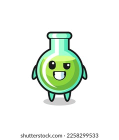 linda mascota de zapatillas de laboratorio con una cara optimista, diseño de estilo lindo para camisetas, pegatinas, elemento logotipo