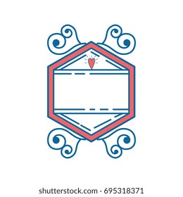 Cute label banner