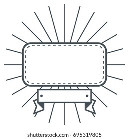 Cute label banner