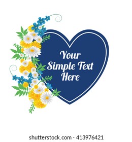 Cute Label with floral theme