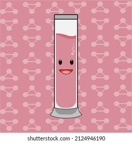 Cute Laboratory bottle cartoon character
