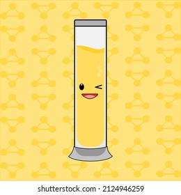 Cute Laboratory bottle cartoon character
