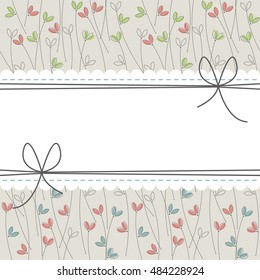 Cute lace frame with plants can be used for wedding invitation, greeting card , baby shower and more creative designs.