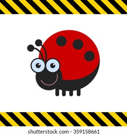 Cute ladybird icon