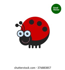 Cute ladybird icon