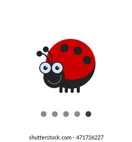 Cute ladybird icon