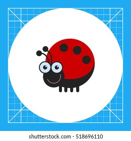 Cute ladybird icon