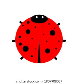 Cute ladybird - Symbol, Vektorgrafik