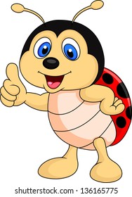 Cute ladybug cartoon