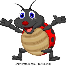 Cute ladybug cartoon 