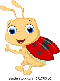 Cute ladybug cartoon