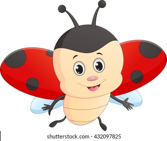 cute  ladybug cartoon