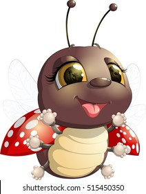 Cute ladybug cartoon