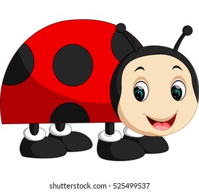 Cute ladybug cartoon