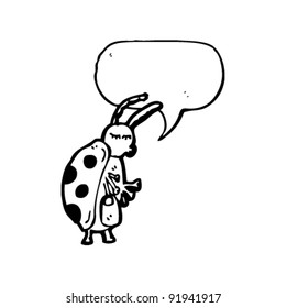 cute ladybug cartoon character