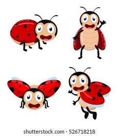 Cute Ladybug cartoon collection set