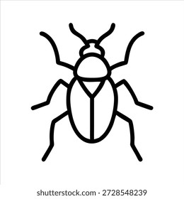 Süße Marienkäfer Insekt Symbol Illustration
