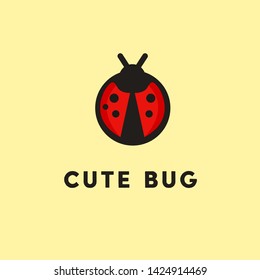 cute ladybug logo design,ladybug fun