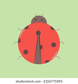 Cute Ladybug Simple Illustration Design