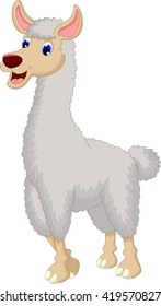 Cute Lama Cartoon