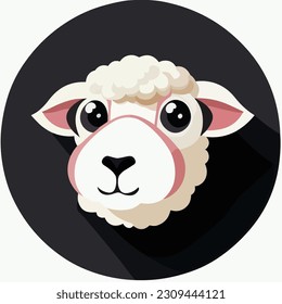 Cute lamb or sheep illustration