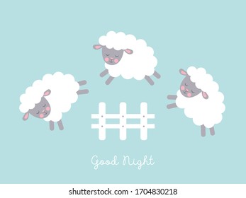 Cute lambs seamless pattern. Vector illustration.