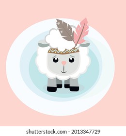 CUTE LAMIN COWBOY, CUTE ILLUSTRATION