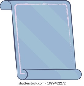 Cute laminated blank menu editable close up 