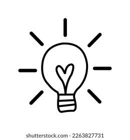 lindo vector de icono de lámpara, fondo blanco y negro.