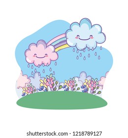 Cute landscape cartoon