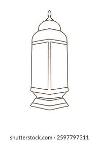 Cute Lantern illustration for ramadan and eidul fitri decoration design element