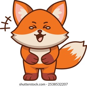 Cute Laughing That Fox Illustration