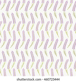 Cute lavender  seamless pattern. Romantic pastel wallpaper. Vector illustration.