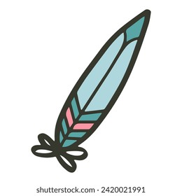 adorable elemento de la guardería de boho de arte abstracto de la hoja linda. estilo dibujado a mano por doodle kid.