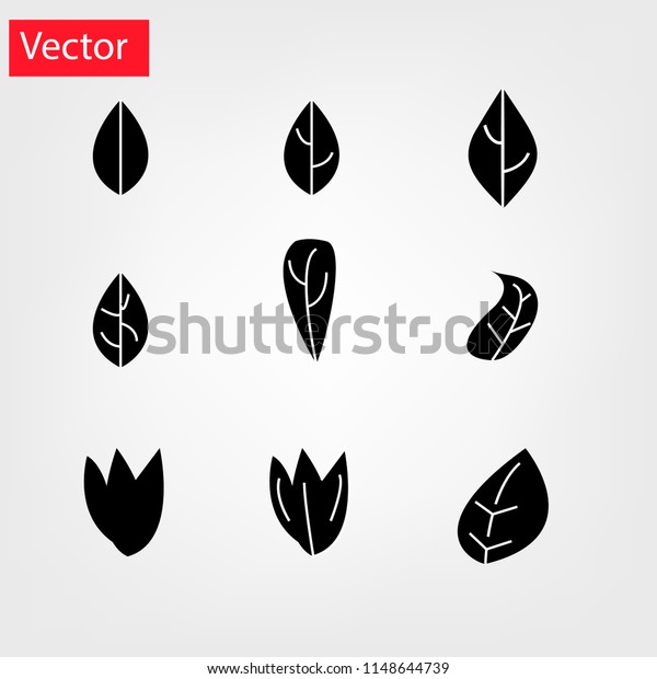 Cute Leaf Icon Vector Illustrator のベクター画像素材 ロイヤリティフリー