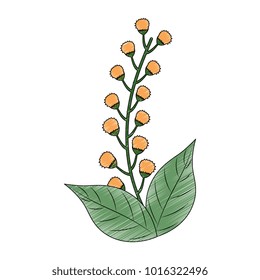 cute leafs decorative icon